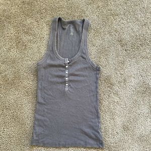 Aerie Real Soft Grey Summer Tank